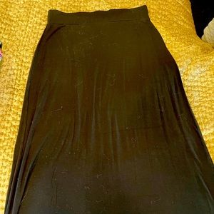 J. Crew maxi black maxi skirt